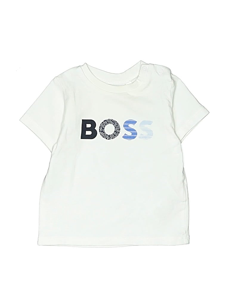 Pre-owned Boss By Hugo Boss Babies' Short Sleeve T-shirt In White