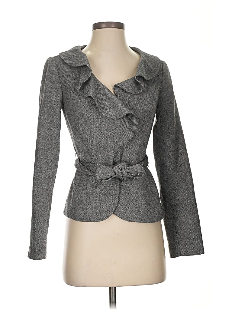 Pre-owned The Limited Blazer Jacket In Gray