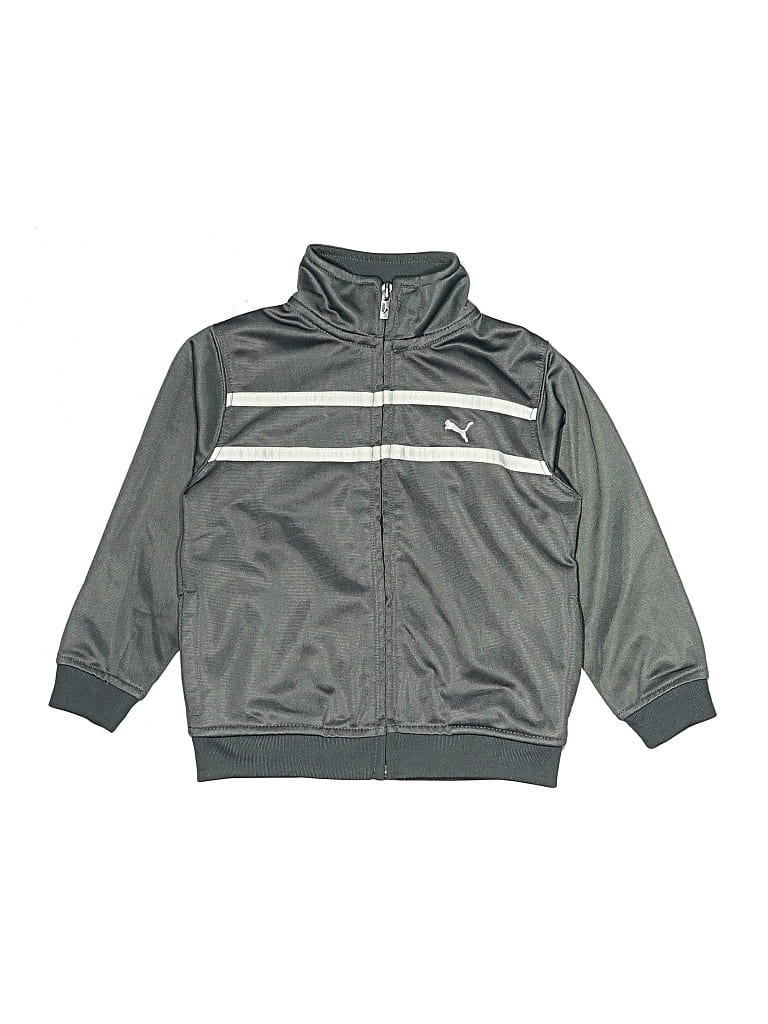 Pre-owned Puma Kids' Track Jacket In Gray