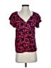 Lands' End 100% Viscose Red Short Sleeve Blouse Size XS - photo 1