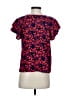 Lands' End 100% Viscose Red Short Sleeve Blouse Size XS - photo 2