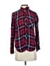 Rails 100% Rayon Plaid Red Long Sleeve Blouse Size XS - photo 1