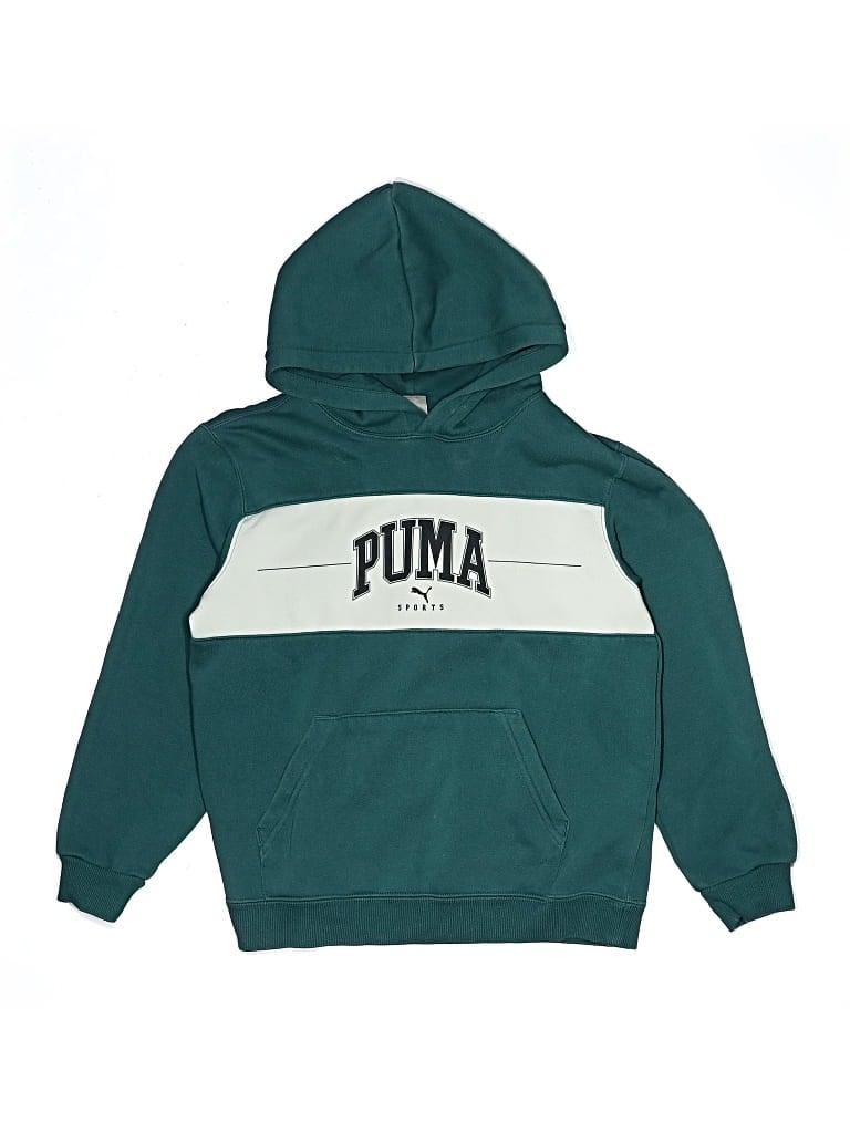 Pre-owned Puma Kids' Pullover Hoodie In Blue