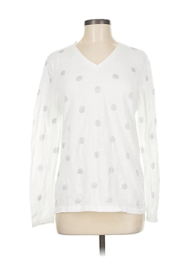 Pre-owned Tommy Hilfiger Long Sleeve T-shirt In White