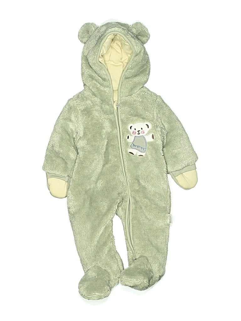 Pre-owned Unbranded Babies' Long Sleeve Onesie In Green