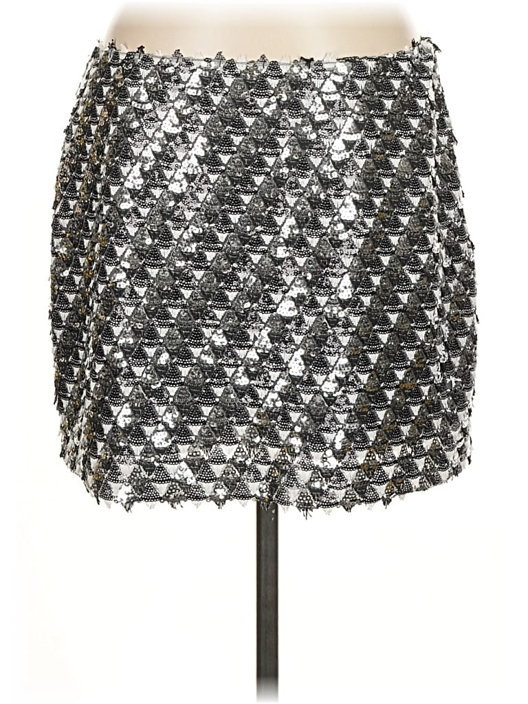 Pre-owned Anna Cate Casual Skirt In Silver