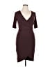 Leith Solid Burgundy Cocktail Dress Size XL - photo 1