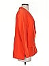 Drew 100% Silk Orange Silk Blazer Size S - photo 4
