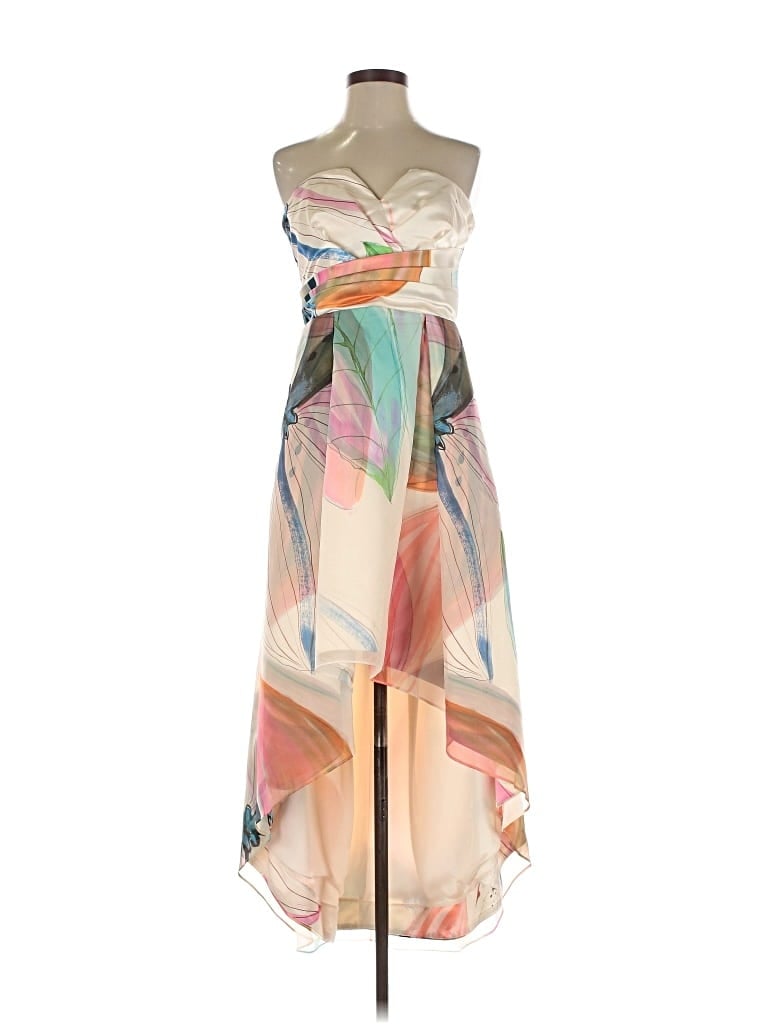 Pre-owned Parker Cocktail Dress In Brown