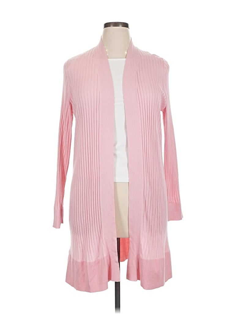 Pre-owned Ann Taylor Loft Cardigan Sweater In Pink