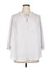 Carolina Belle 100% Polyester White 3/4 Sleeve Blouse Size 1X - photo 1