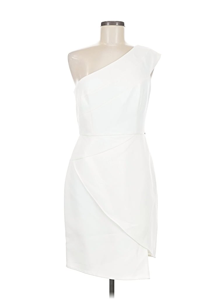 Pre-owned Bcbgmaxazria Cocktail Dress In White