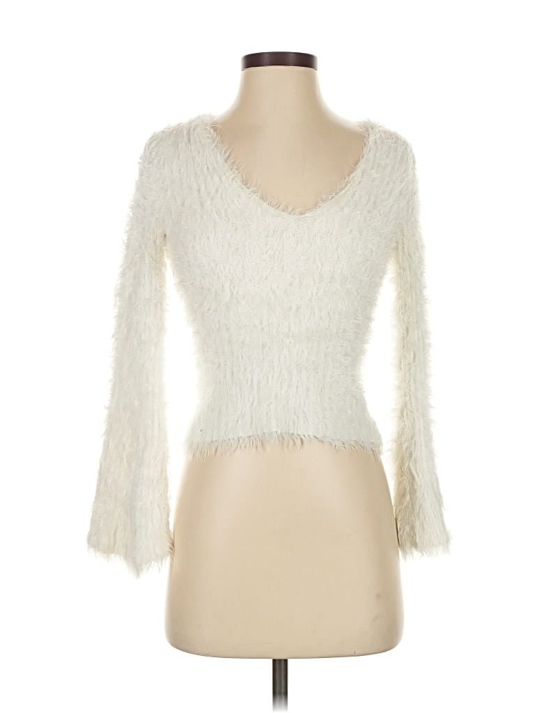 Pre-owned La Hearts Cardigan Sweater In White