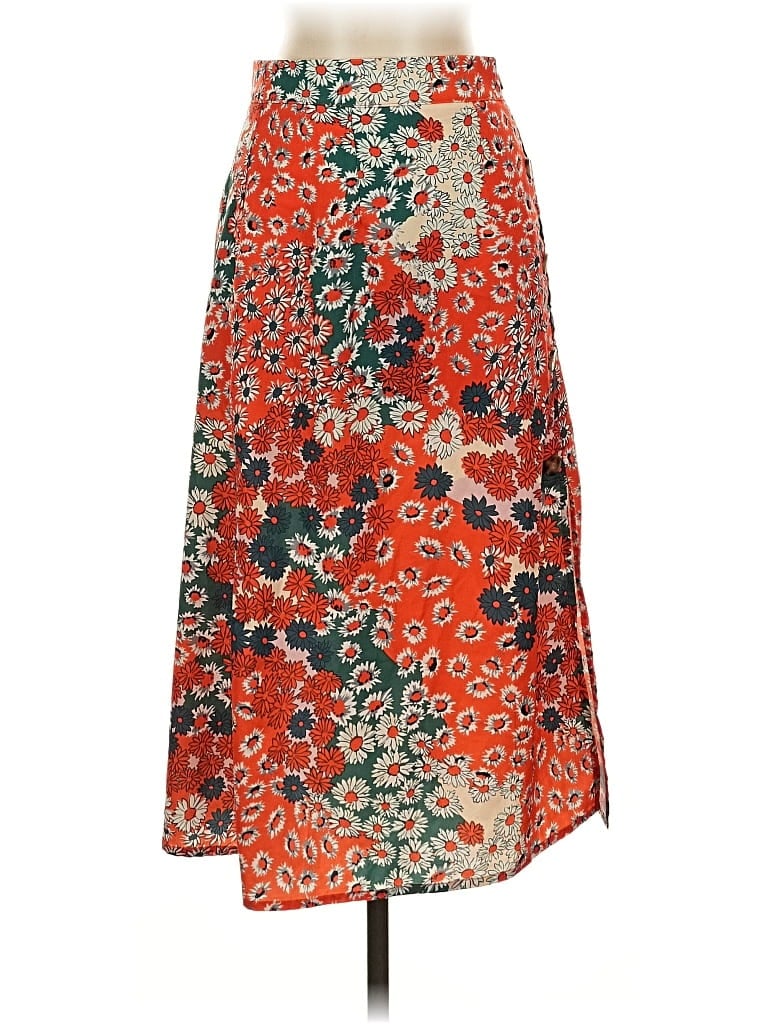 Pre-owned Unbranded Casual Skirt In Orange