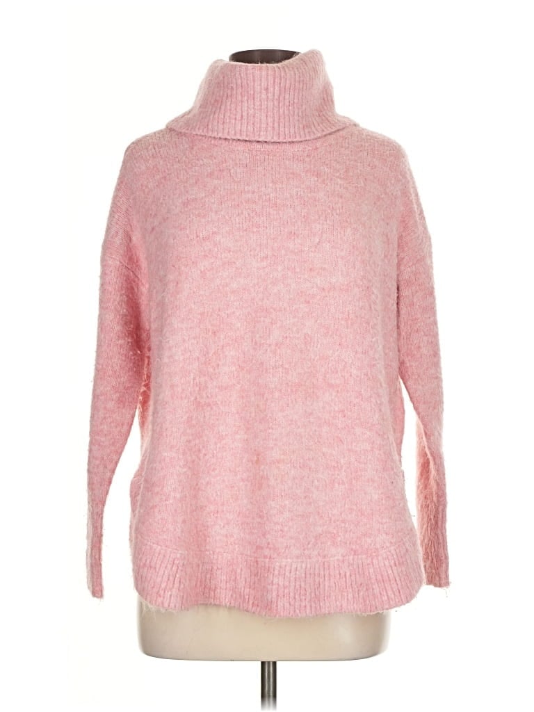 ANN TAYLOR LOFT Pre-owned Turtleneck Sweater In Pink