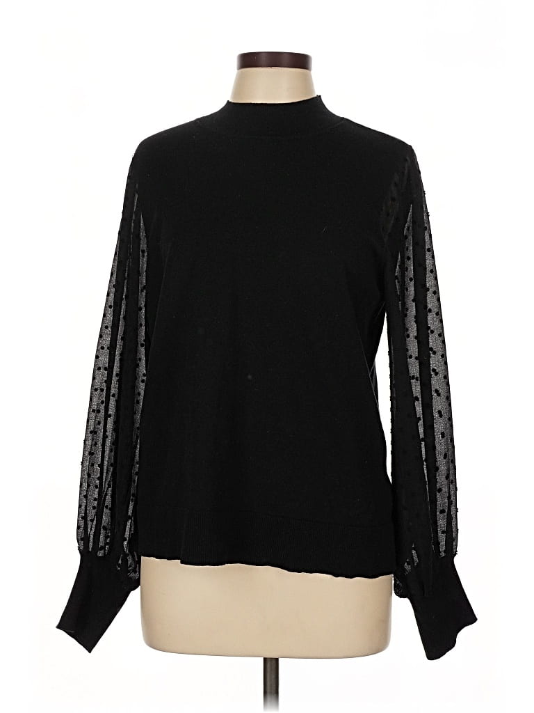 Pre-owned Cece Pullover Sweater In Black
