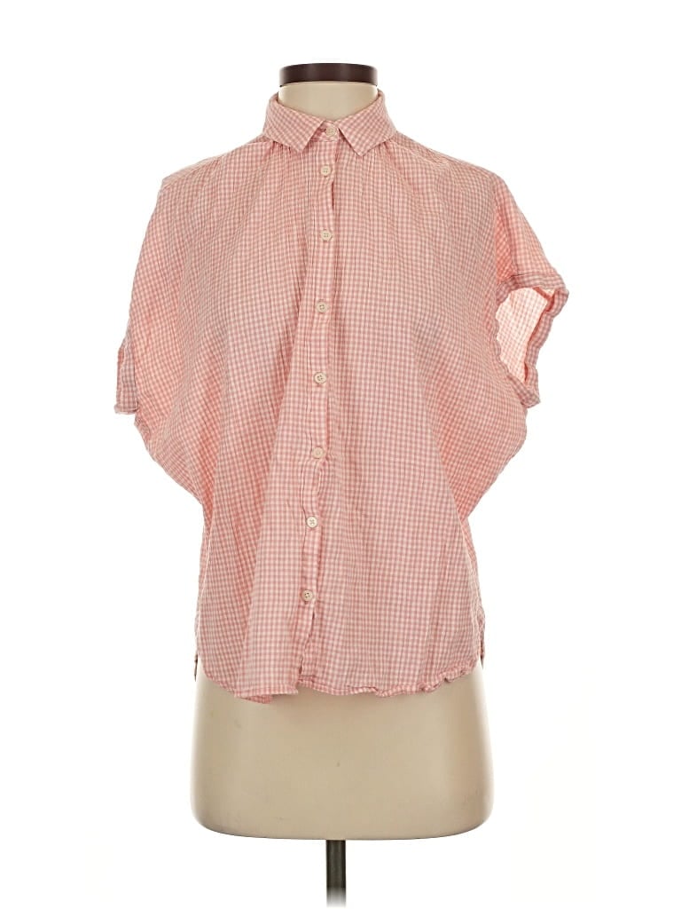 Pre-owned Madewell Short Sleeve Blouse In Pink