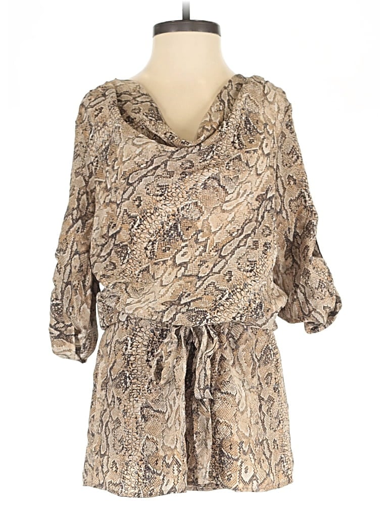 Pre-owned Bcbgmaxazria Romper In Brown
