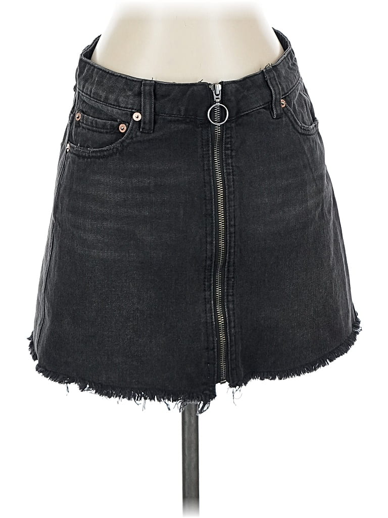 Pre-owned We The Free Denim Skirt In Black
