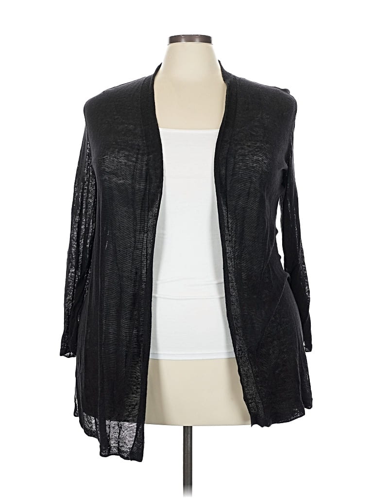 Pre-owned Nic + Zoe Cardigan Sweater In Black