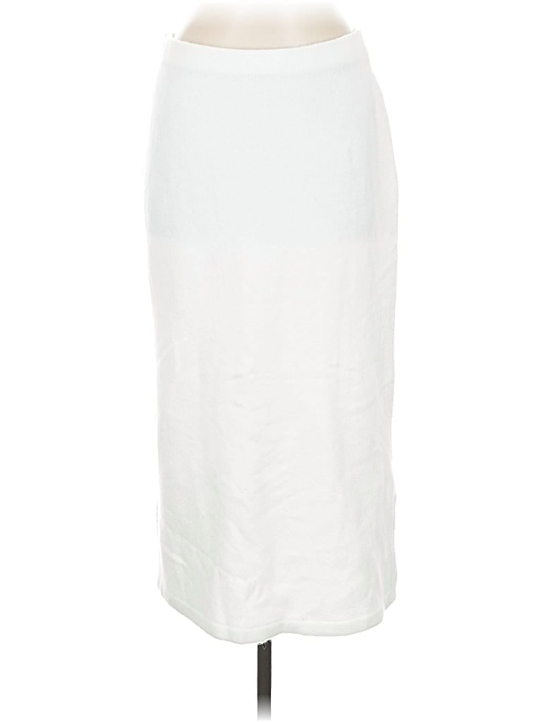 Pre-owned Vince Camuto Formal Skirt In White