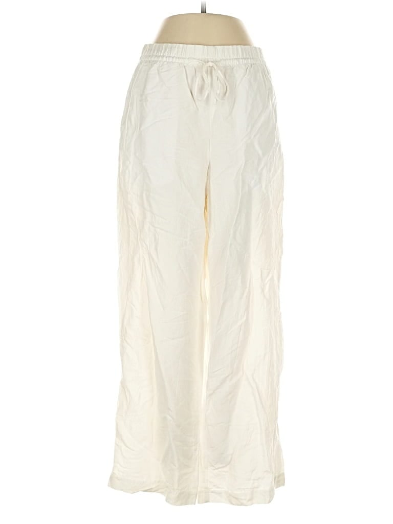 Pre-owned H&m Linen Pants In White