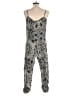 Parker 100% Silk Paisley Silver Jumpsuit Size XS - photo 2