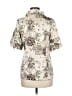 Vertigo Paris Floral Ivory Short Sleeve Blouse Size M - photo 2