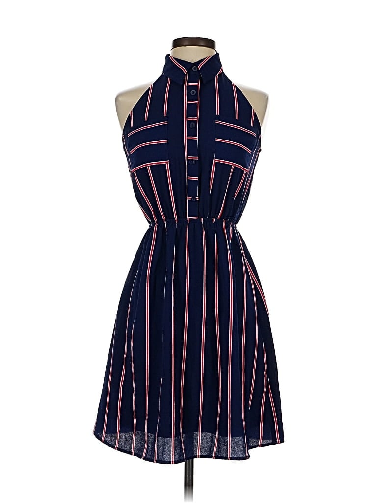 Pre-owned Monteau Casual Dress In Blue