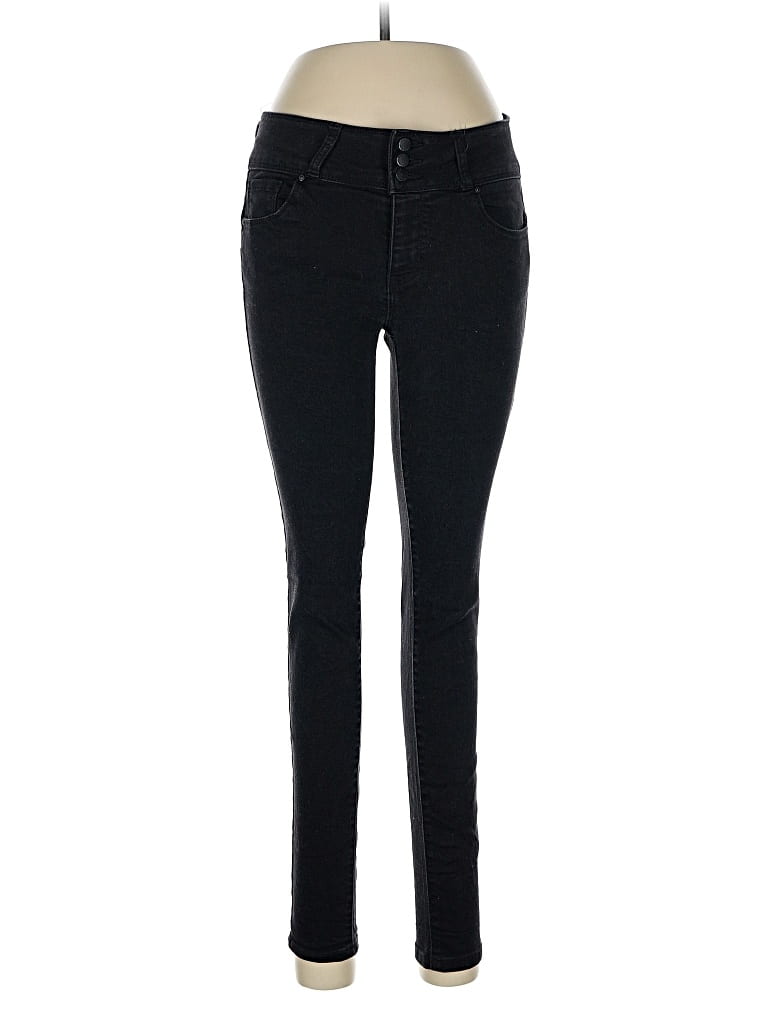 Pre-owned Wax Jean Jeggings In Black