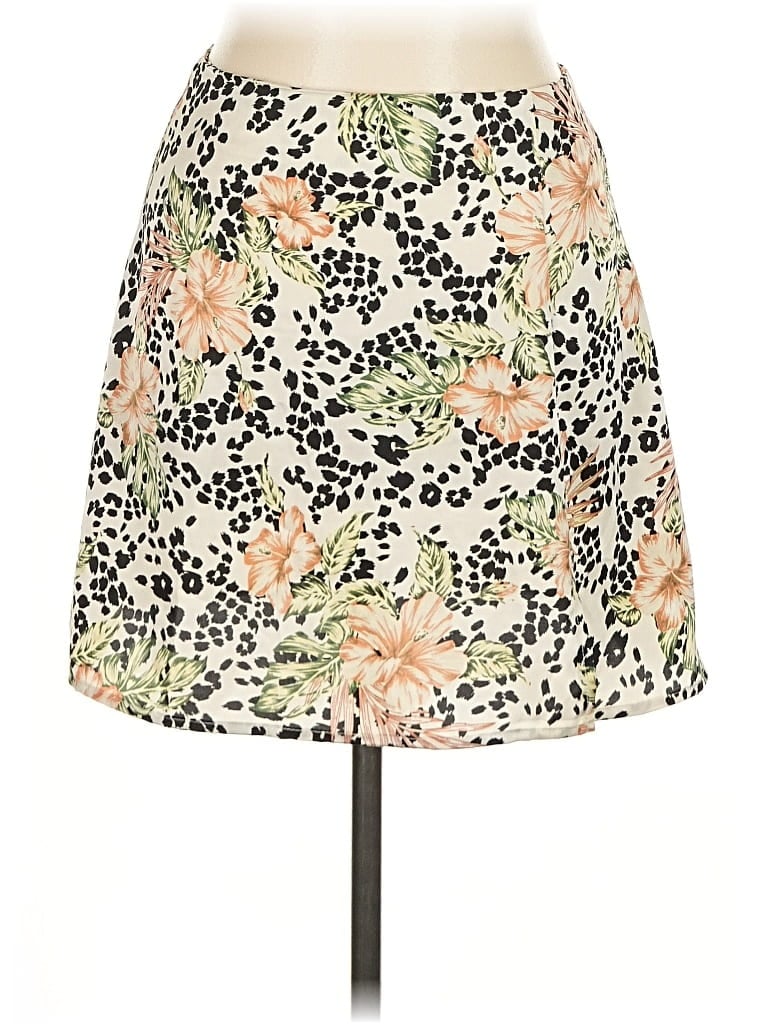 Pre-owned Blue Blush Casual Skirt In White