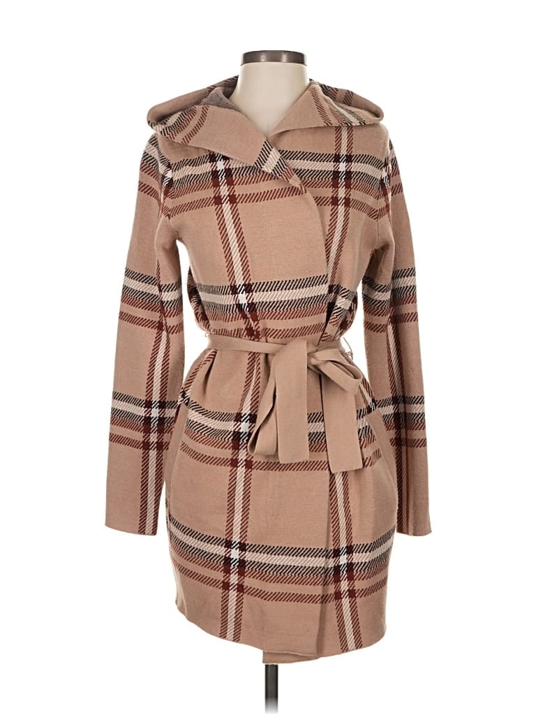 Pre-owned Tahari Cardigan Sweater In Brown