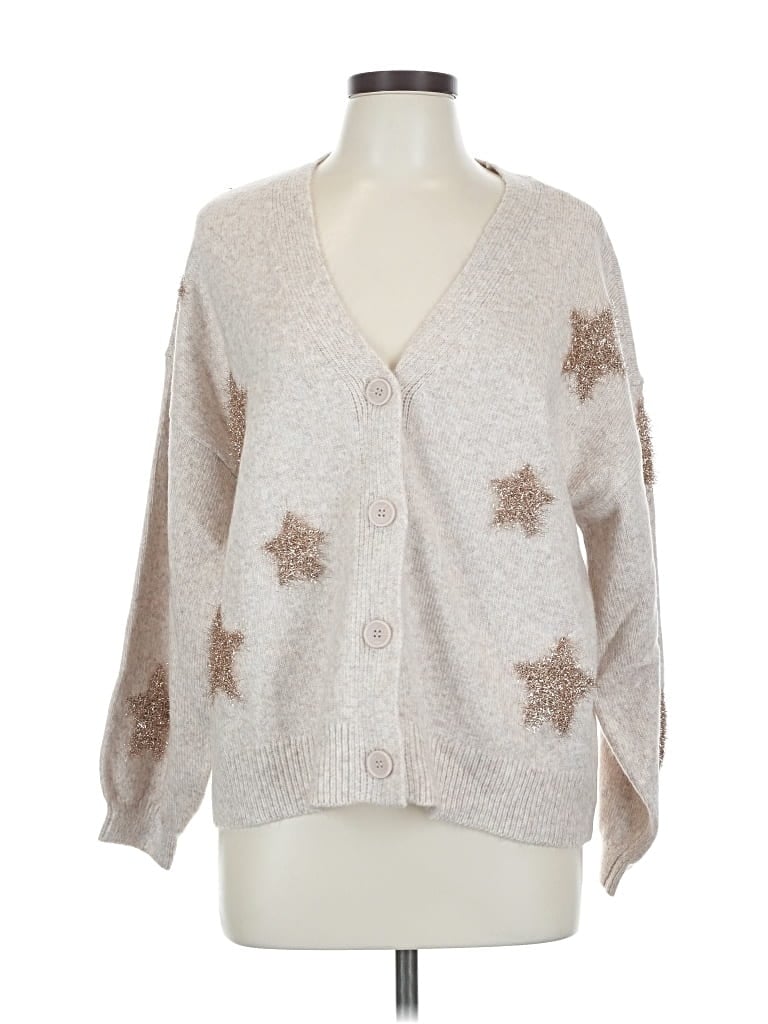 Pre-owned Maurices Cardigan Sweater In Silver