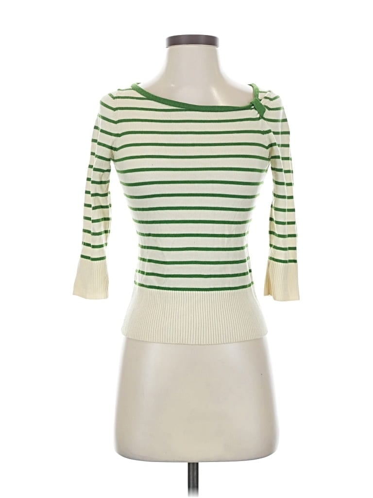 Pre-owned Banana Republic Wool Cardigan Sweater In Green