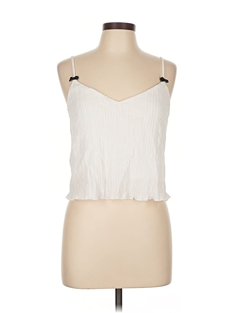 Pre-owned Reformation Sleeveless Blouse In White