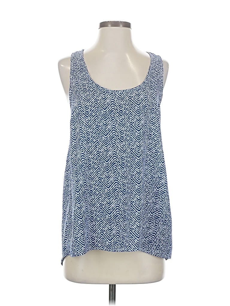 Pre-owned Pleione Tank Top Blue Square Neckline Tops