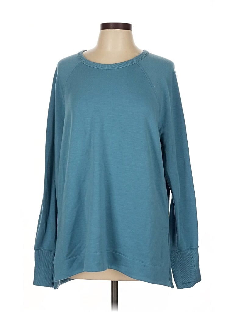 Pre-owned Athleta Sweatshirt In Blue