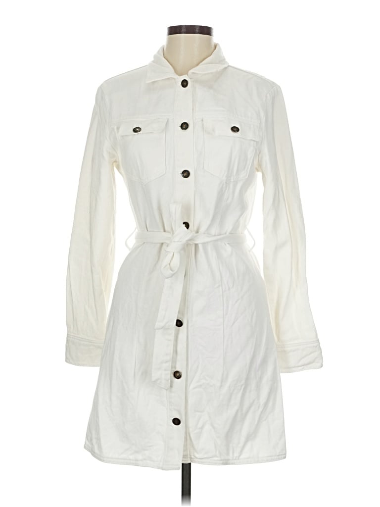 Pre-owned Style Rack Trenchcoat In White