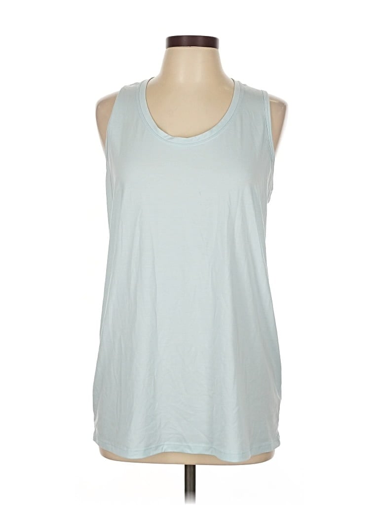 Pre-owned Athleta Sleeveless T-shirt In Blue