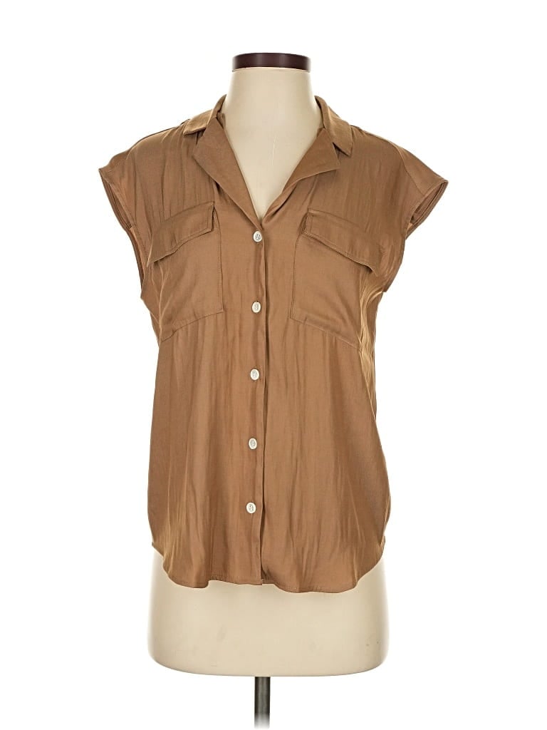 Pre-owned Banana Republic Sleeveless Blouse In Brown