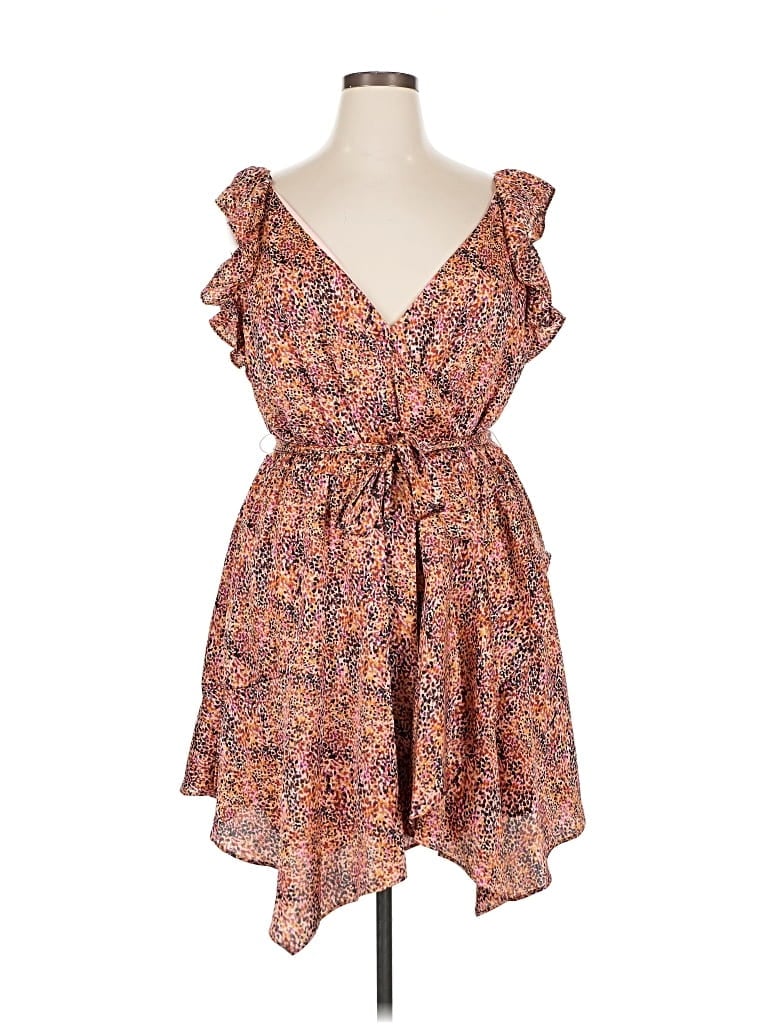 Pre-owned Express Casual Dress In Orange