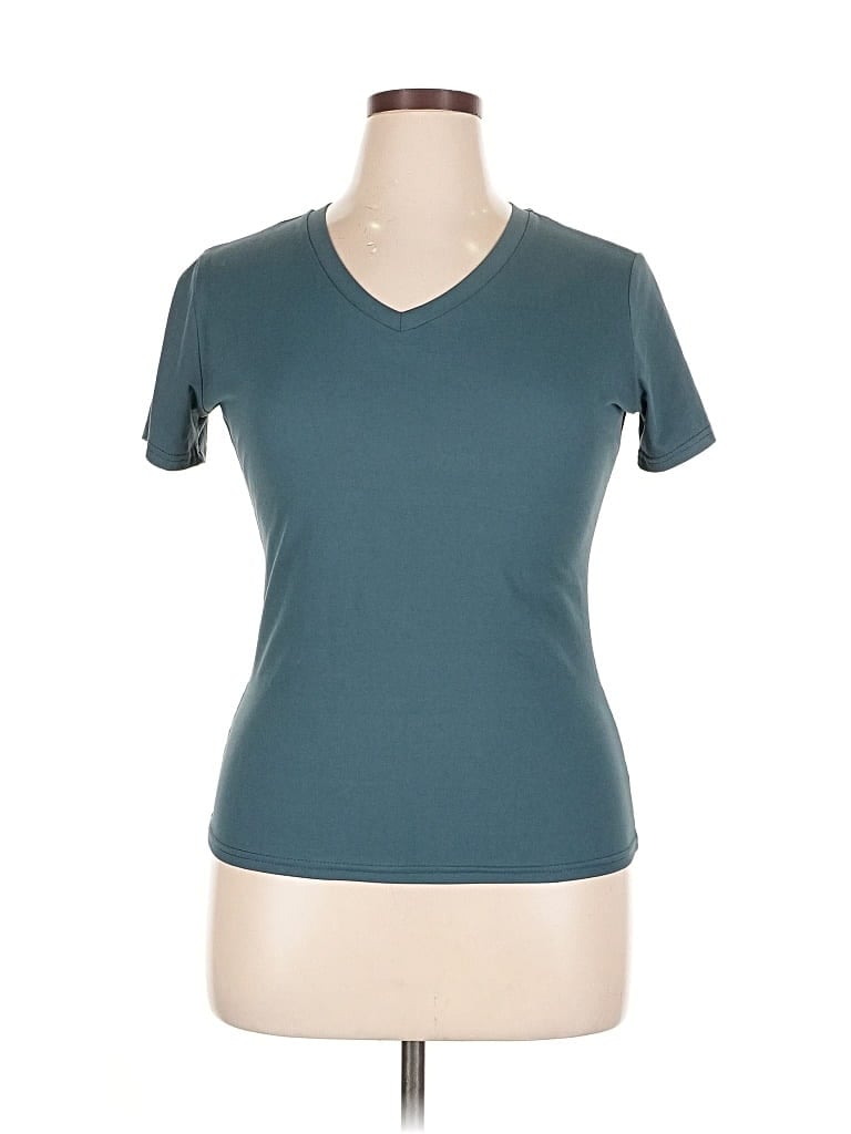 Pre-owned Assorted Brands Short Sleeve T-shirt In Blue