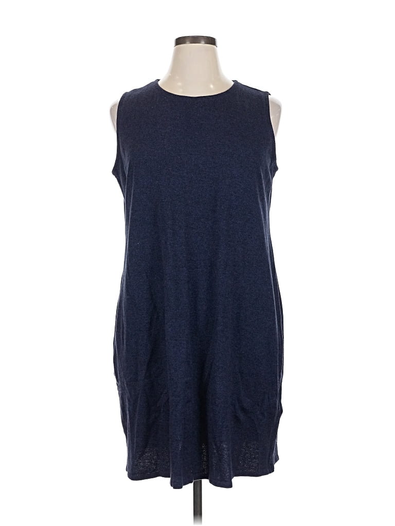 Pre-owned Eileen Fisher Casual Dress In Blue