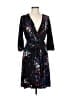 DKNY Floral Black Casual Dress Size 6 - photo 1