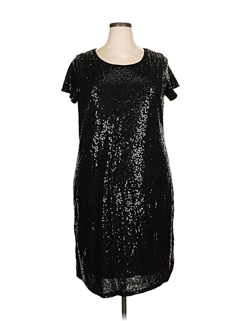 Ashley Stewart Cocktail Dress In Black
