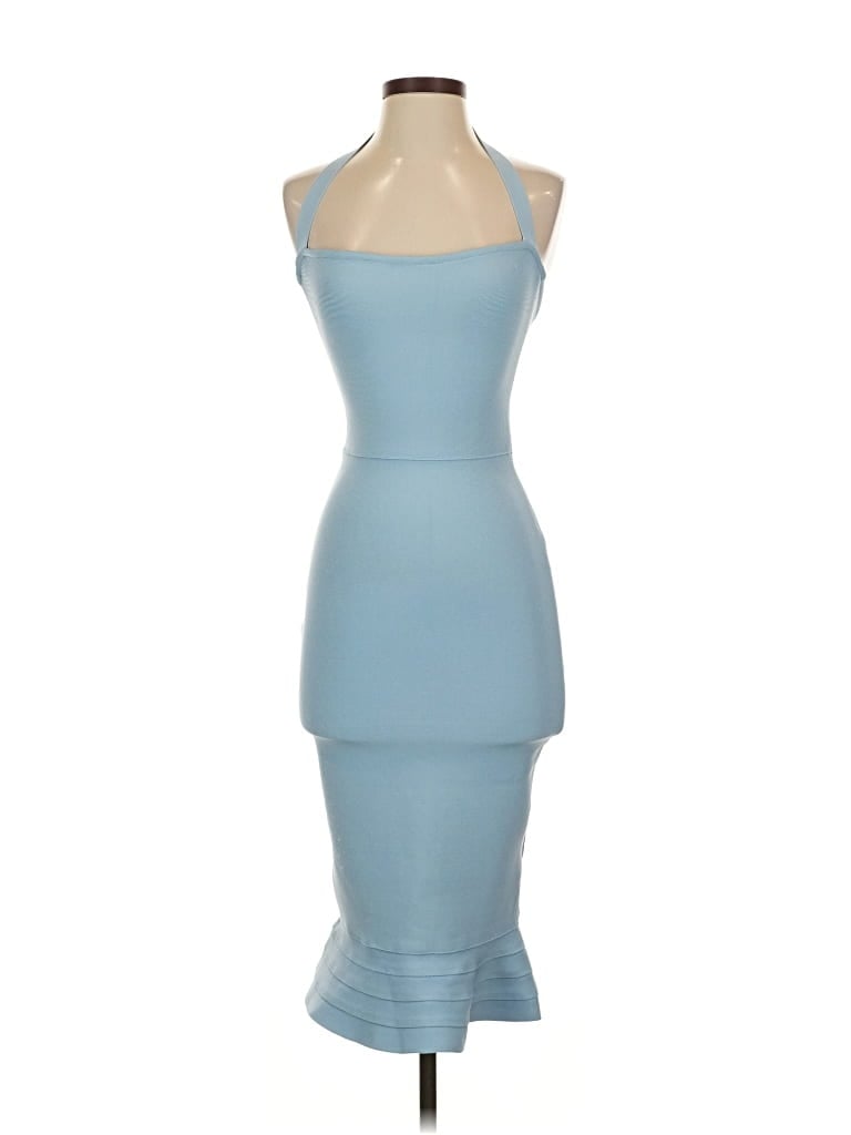 Pre-owned Unbranded Cocktail Dress In Blue