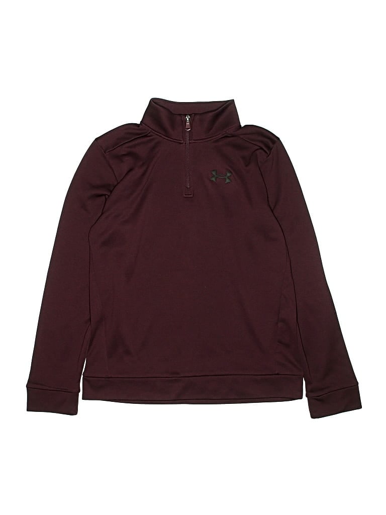 Pre-owned Under Armour Kids' Long Sleeve T-shirt In Burgundy
