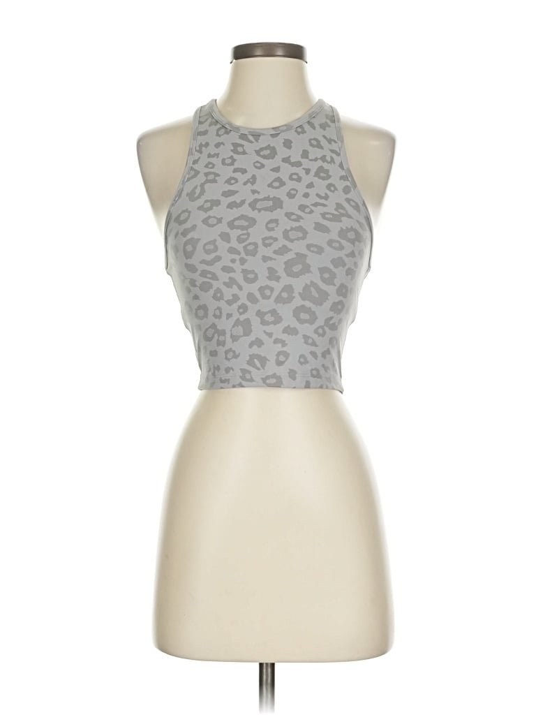 BEYOND YOGA Pre-owned Tank Top Silver Halter Neckline Tops