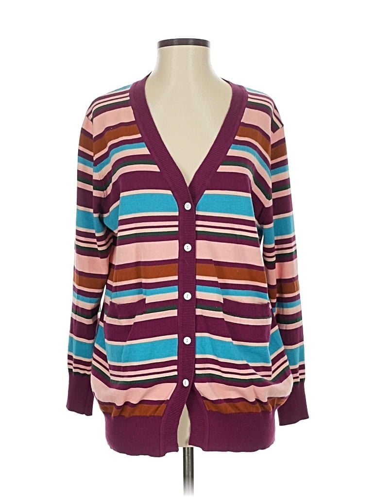 ASSORTED BRANDS Pre-owned Cardigan Sweater In Burgundy