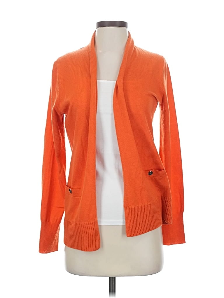 Pre-owned Banana Republic Cardigan Sweater In Orange